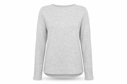 H&M Women's Grey Basic Long Sleeve Stretch Jersey Top Size S