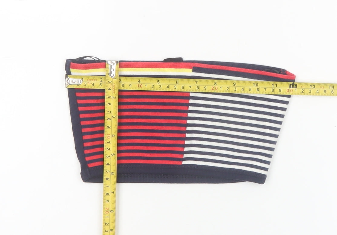Urban Outfitters Women’s Multicoloured Striped Cropped Tube Top XS
