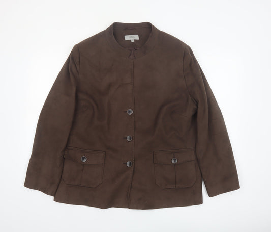 Marks and Spencer Women’s Brown Blazer Jacket Size 20 Lined Workwear