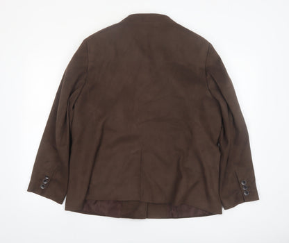 Marks and Spencer Women’s Brown Blazer Jacket Size 20 Lined Workwear