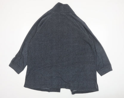 DKNY Men Grey L Robe Soft Lounge Nightwear Polyester Blend
