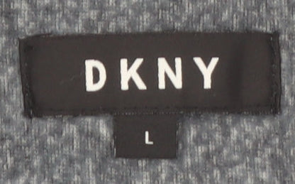 DKNY Men Grey L Robe Soft Lounge Nightwear Polyester Blend