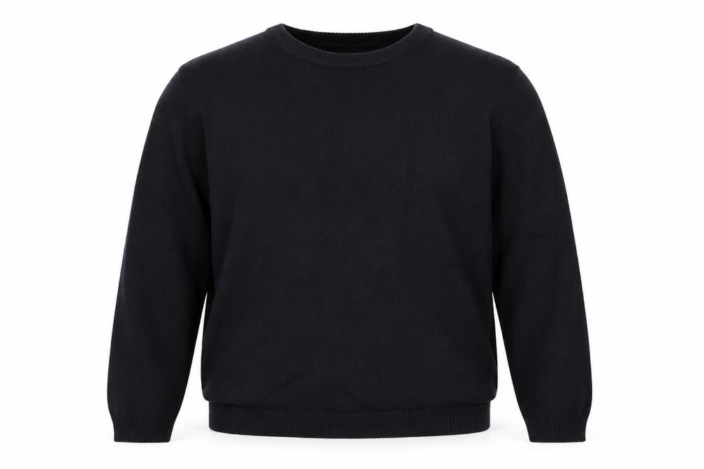Jack & Jones Men's Black XL Cotton Crew Neck Jumper