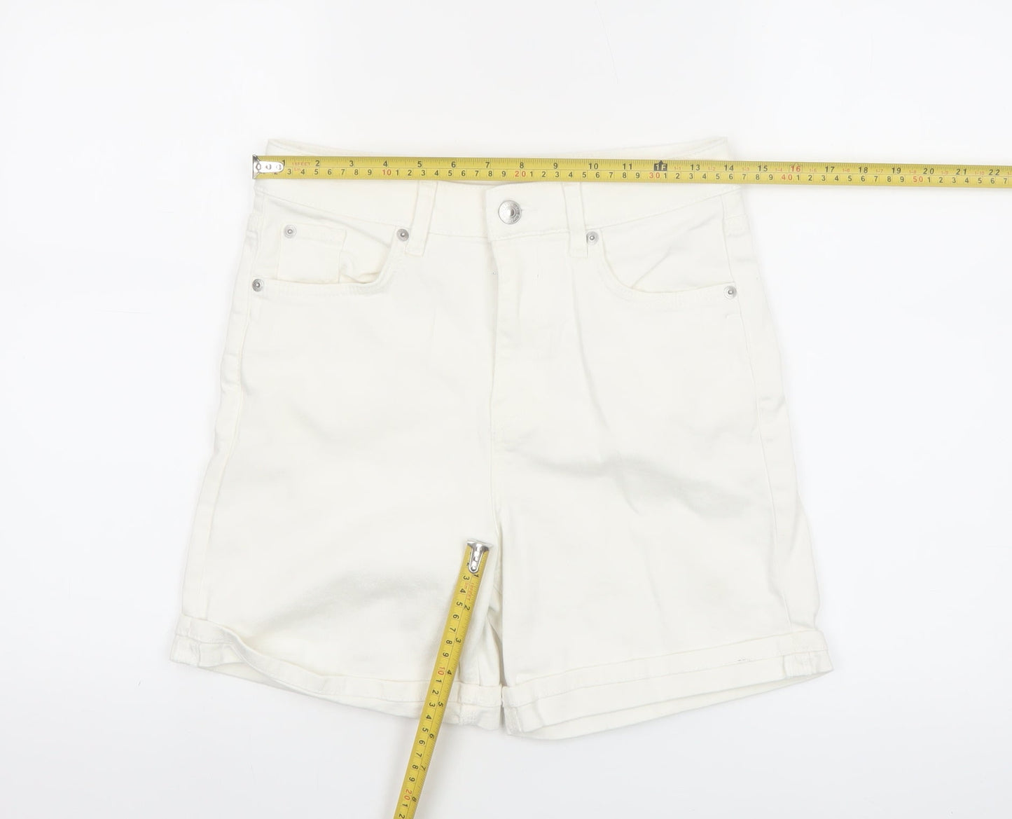 Marks and Spencer Women’s Ivory Size 6 Boyfriend Shorts