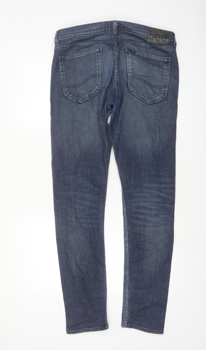 Lee Men’s Blue Luke Slim Fit Jeans W32 L34 Denim Classic