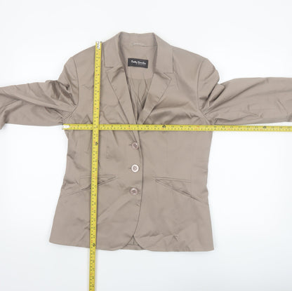 Betty Barclay Women’s Beige Blazer Size 12 Classic Single-Breasted Jacket