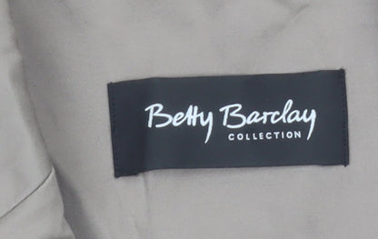 Betty Barclay Women’s Beige Blazer Size 12 Classic Single-Breasted Jacket