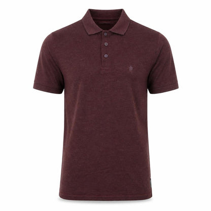 French Connection Men's Brown Short Sleeve Polo Shirt M Regular Fit