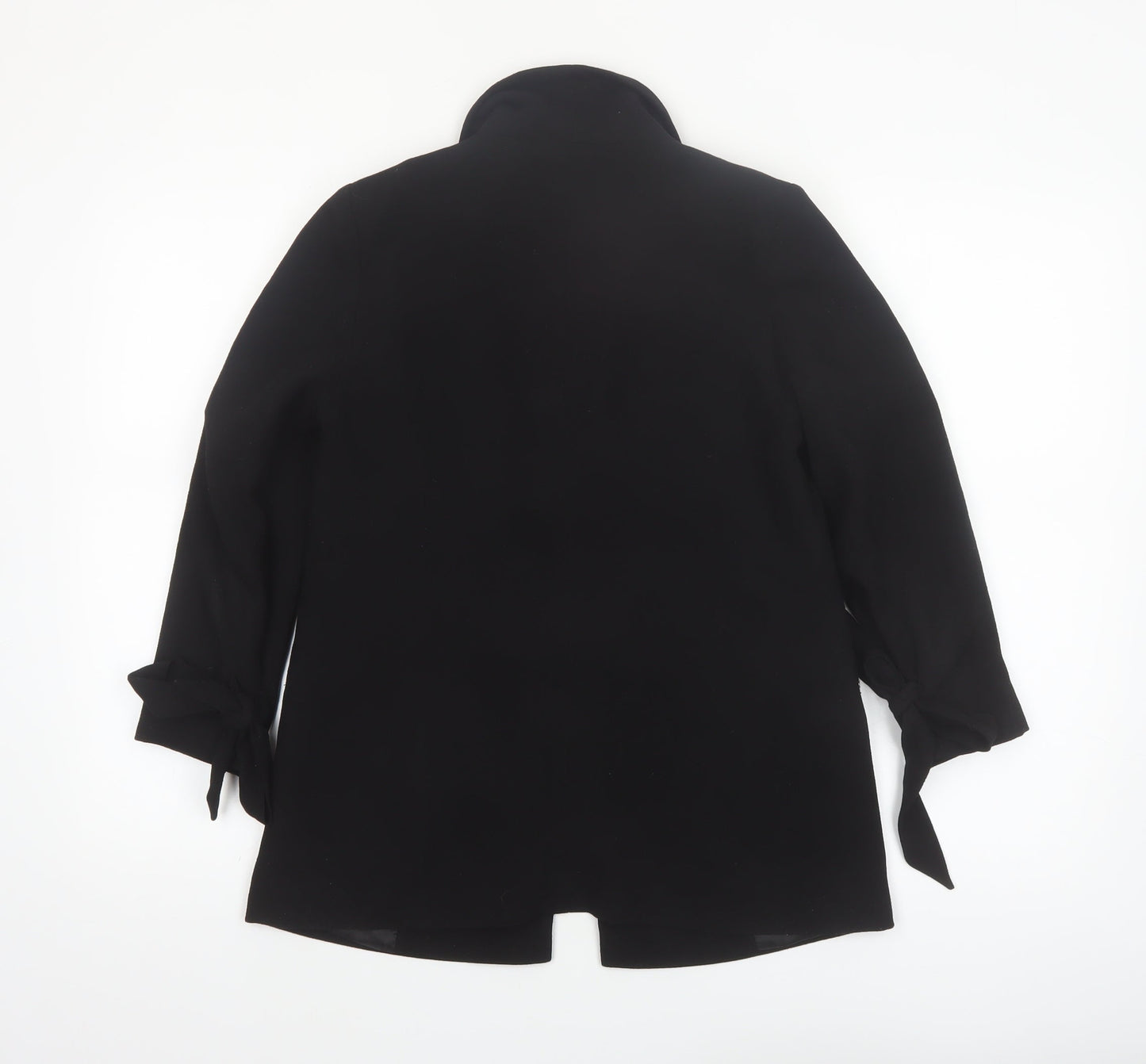 Next Women's Black Shawl Lapel Belted Blazer Jacket Size 8