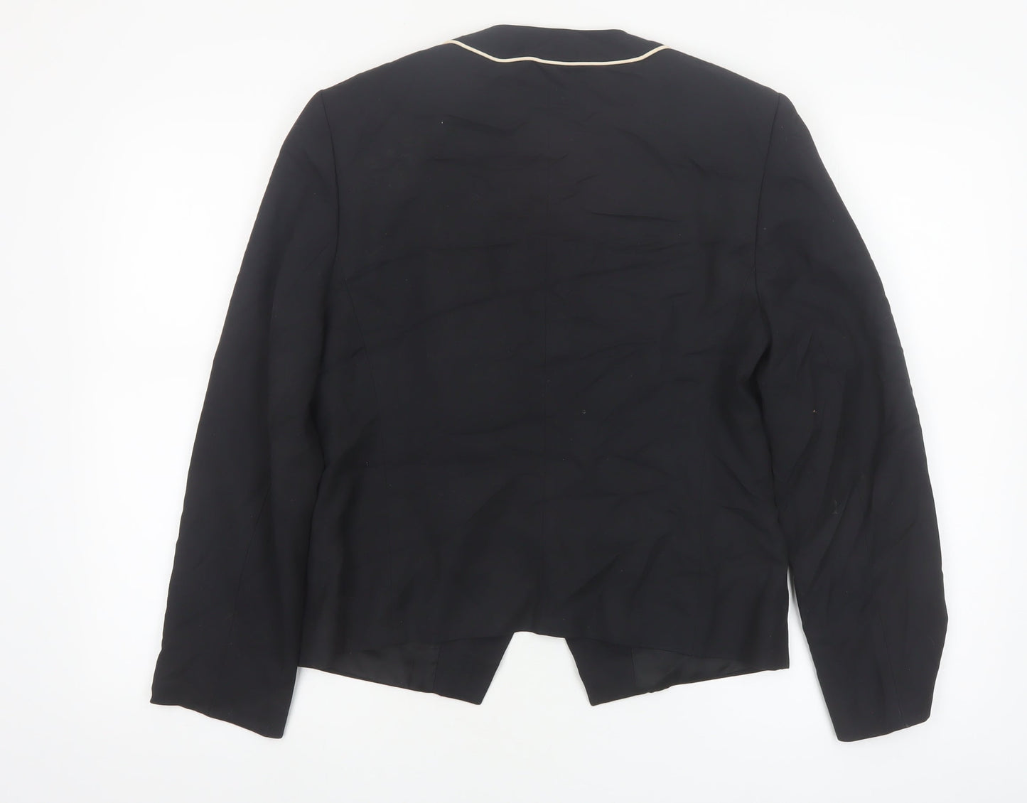 Bianca Women's Black Size 8 Shawl Collar Tailored Blazer Jacket
