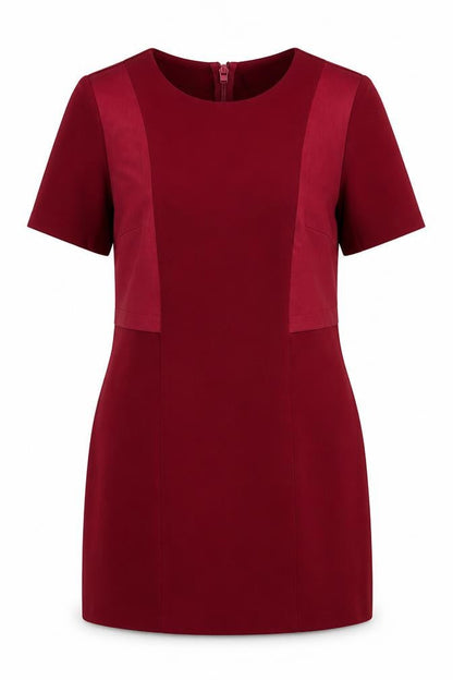 Topshop Women Red Short Sleeve Shift Dress Size 10