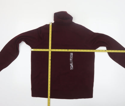 Marks and Spencer Womens Brown Roll Neck Long Sleeve Jumper M