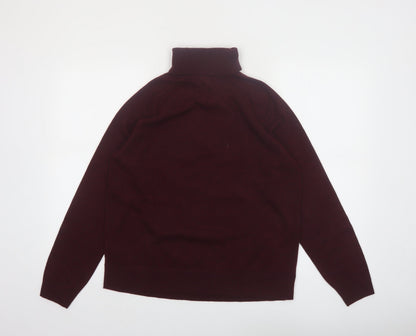 Marks and Spencer Womens Brown Roll Neck Long Sleeve Jumper M