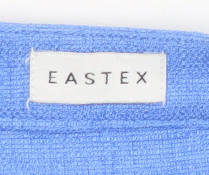 Eastex Women Blue Size 18 Woven Lined Suit Jacket