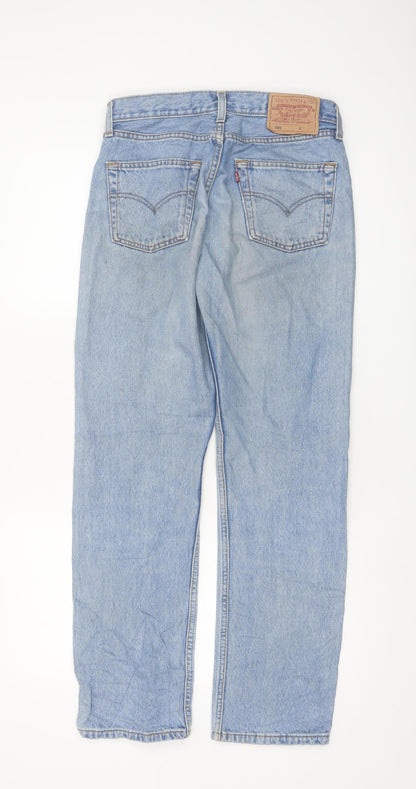 Levi’s 501 Mens Blue Light Wash Straight Fit Jeans W29 L30
