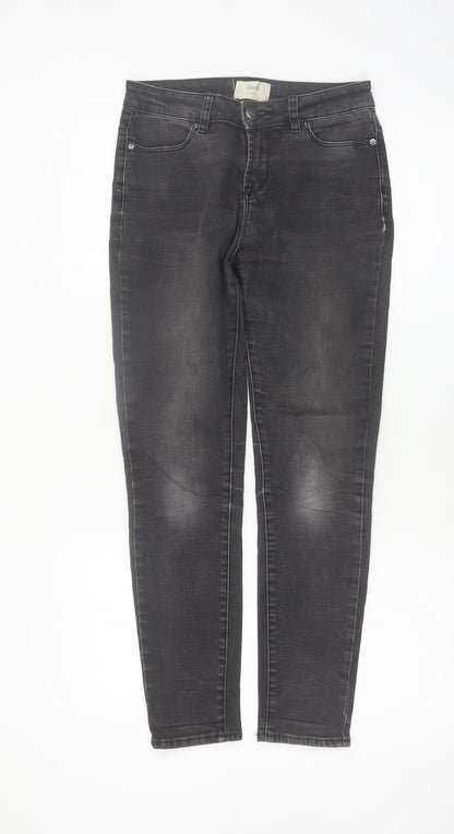 Hush Women's Grey Skinny Jeans Size 8 Slim Fit Stretch Denim