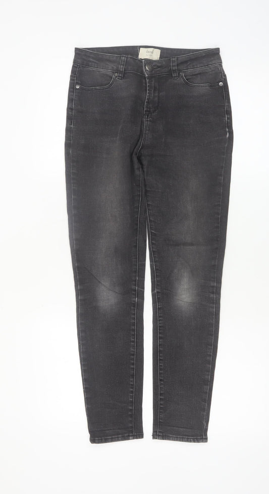 Hush Women's Grey Skinny Jeans Size 8 Slim Fit Stretch Denim