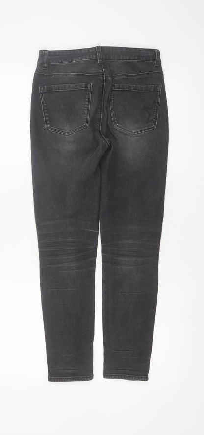 Hush Women's Grey Skinny Jeans Size 8 Slim Fit Stretch Denim