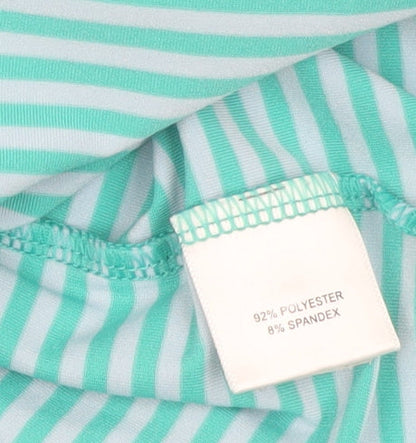 Peter Millar Men's Blue Striped Performance Polo Shirt M