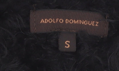 Adolfo Dominguez Women’s Black Fluffy Pullover Jumper Size S