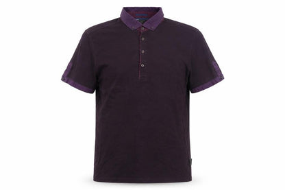 Ted Baker Men’s Purple Cotton Button-Down Polo Shirt Size M