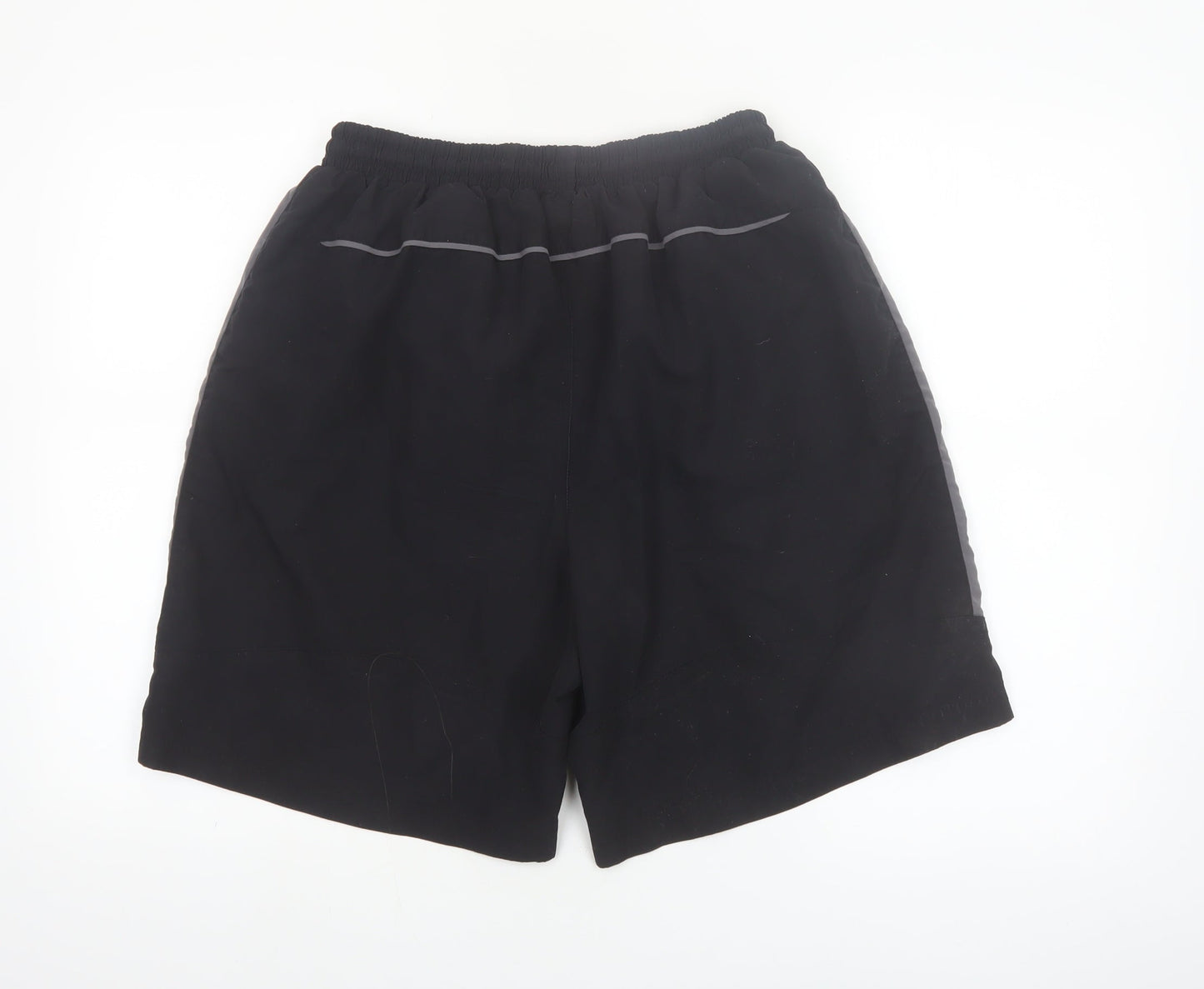 Slazenger Men's Black L Sports Shorts Polyester Elastic Waist