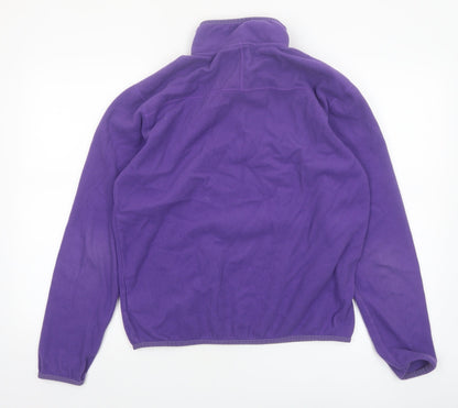 The North Face Men's Purple Fleece 1/4 Zip Pullover Sweatshirt Size M