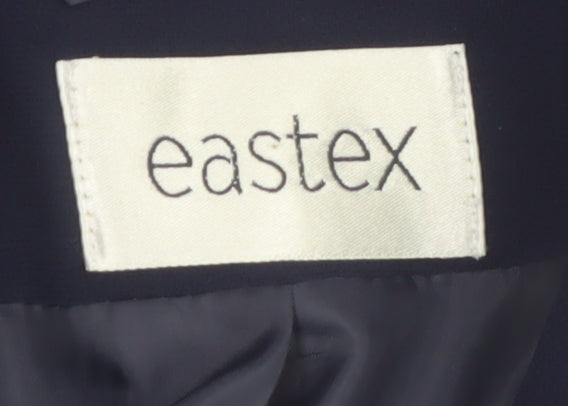 Eastex Women's Blue Size 16 Tailored Classic Single-Breasted Blazer