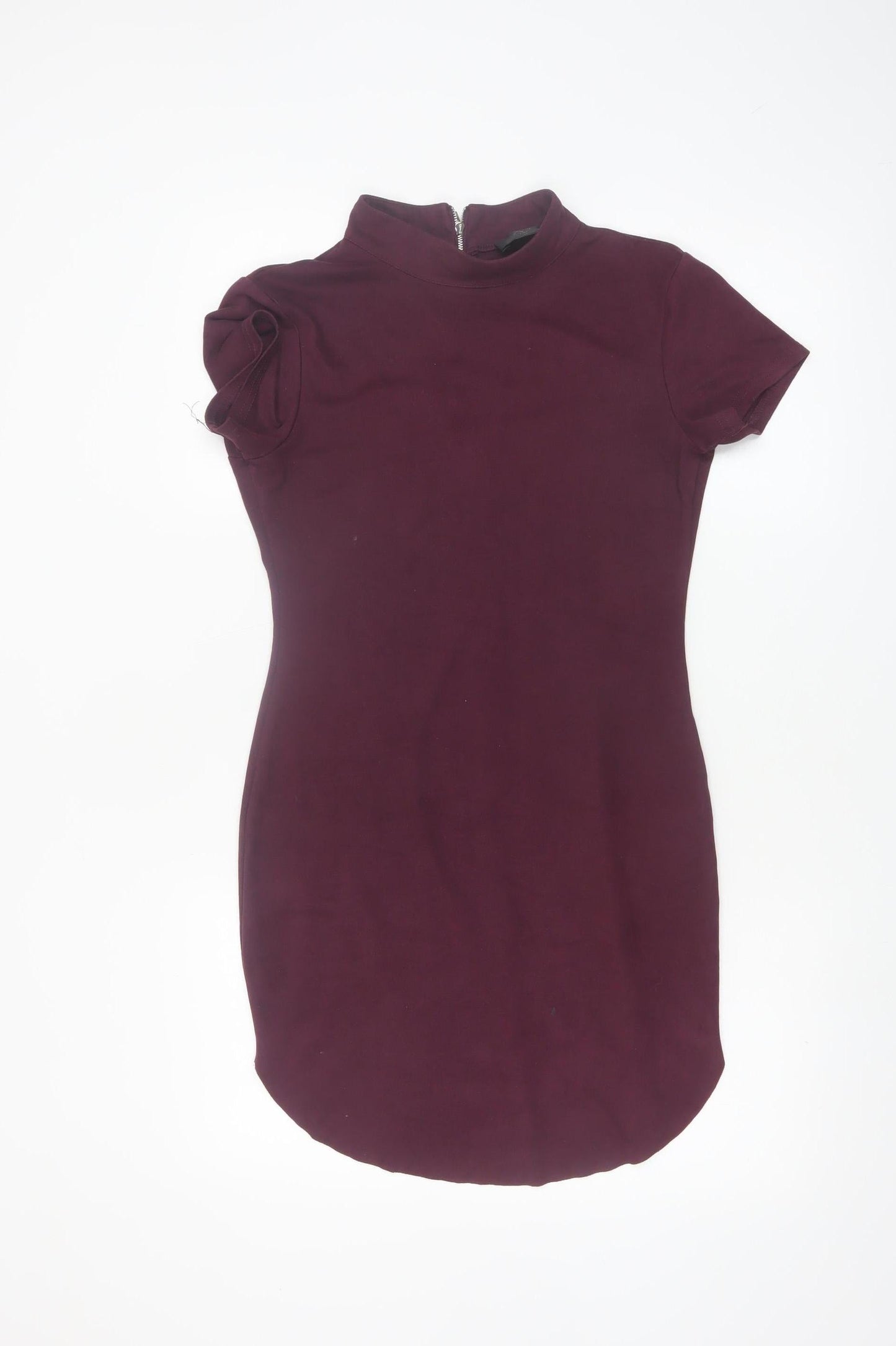 AX Paris Women's Purple Short Sleeve Bodycon Dress Size 10