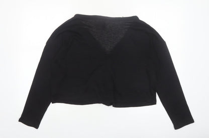 H&M Divided Women's Black V-Neck Button Cardigan Size M