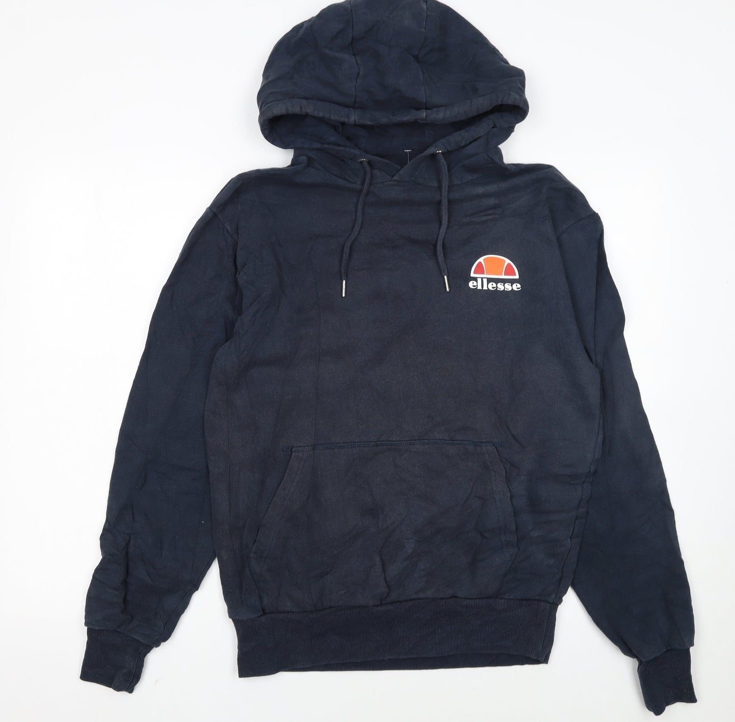 Ellesse Men’s Blue Pullover Hoodie Medium Logo Fleece Sweatshirt