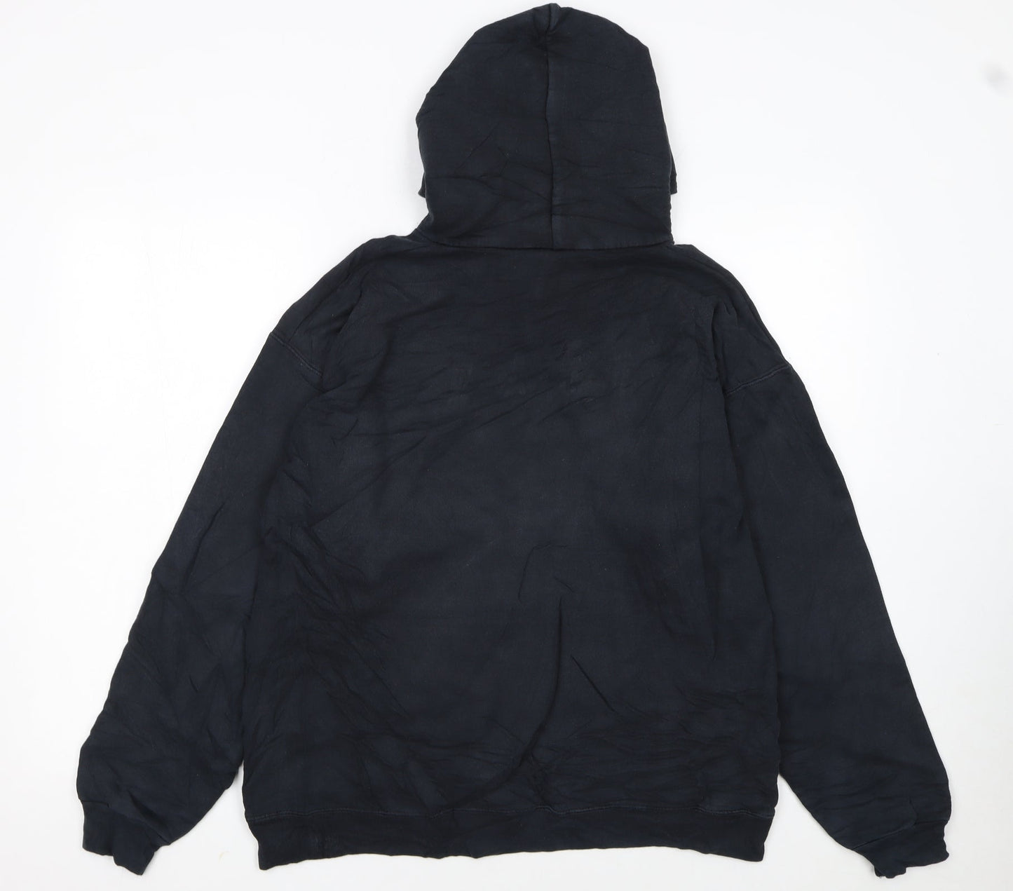 Thrasher Men's Black Pullover Hoodie M Flame Logo Skate Fleece