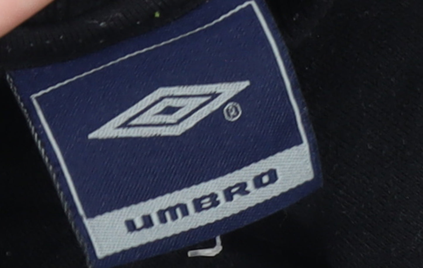 Umbro Men's Black L Track Jacket Full Zip Lightweight Sportswear