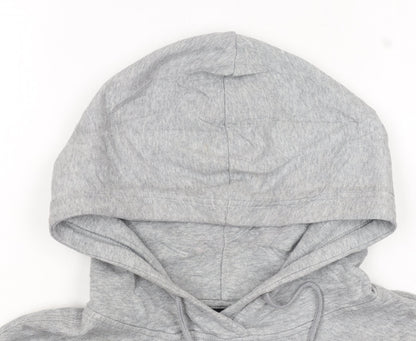 Nike Women’s Grey Pullover Hoodie Medium Cotton Blend Drawstring