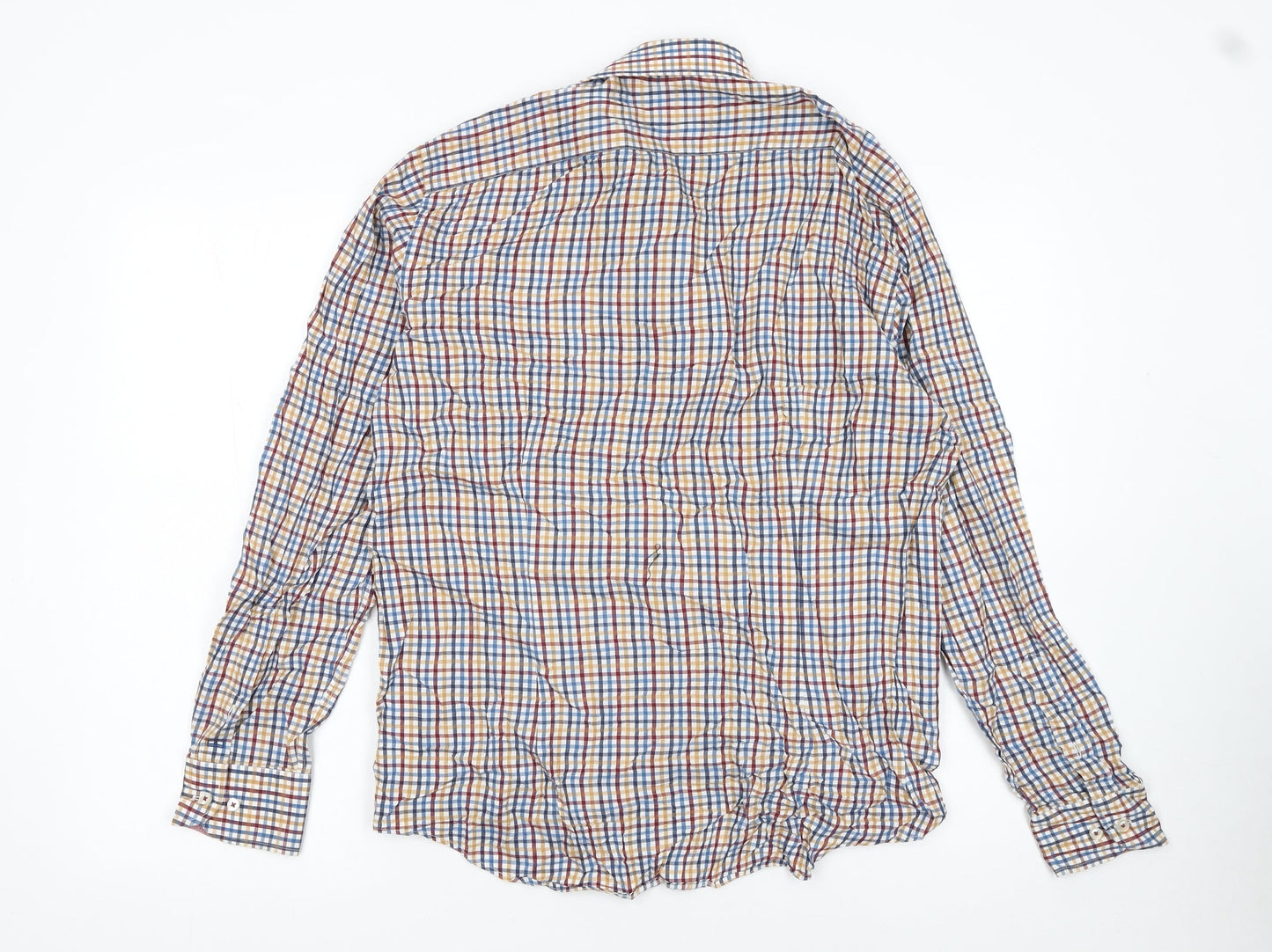 Tommy Hilfiger Men’s Multicoloured Slim Fit Check Cotton Shirt 15.5in