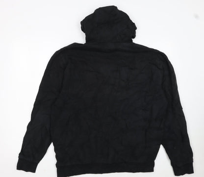 Ellesse Womens Black XL Pullover Hoodie with Gold Logo