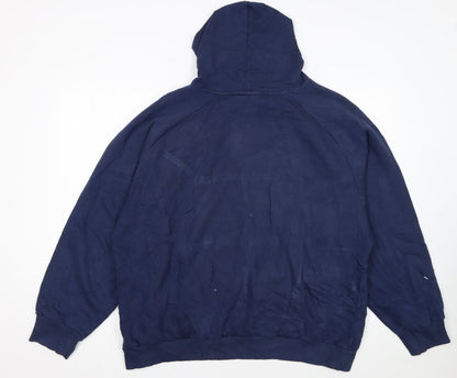 Umbro Men's Blue 2XL Pullover Hoodie with Logo Pocket