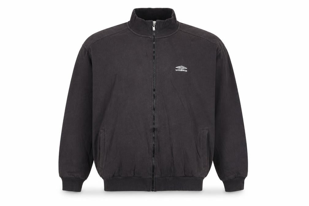 Umbro Men Black 2XL Track Jacket Full Zip Lightweight Sportswear