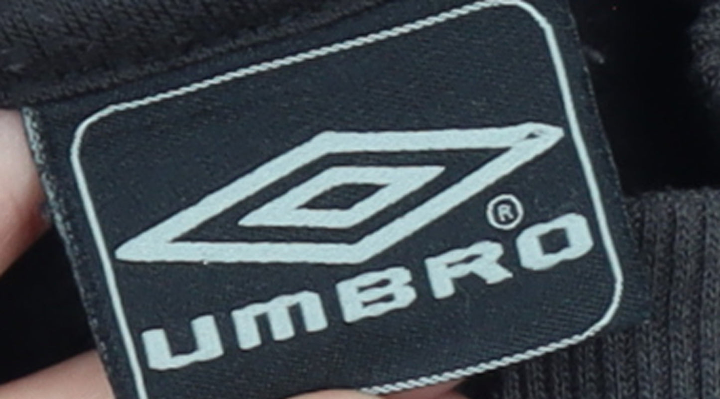 Umbro Men Black 2XL Track Jacket Full Zip Lightweight Sportswear