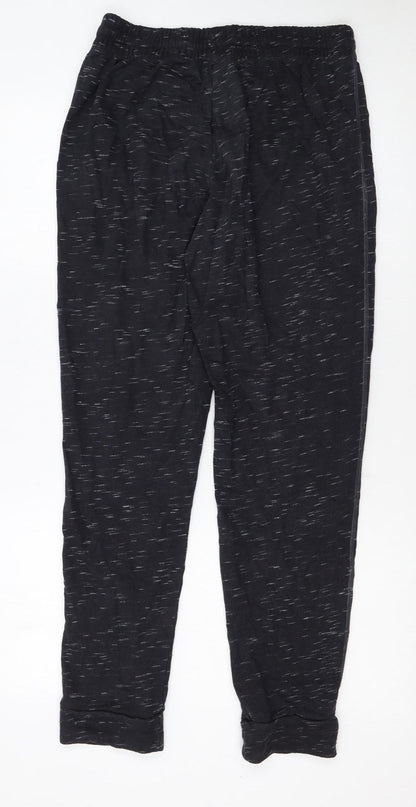 Adidas Womens Black Jogger Trousers M Size Cotton Blend