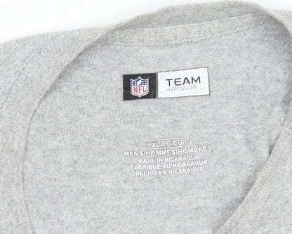 NFL Team Apparel Men's Grey Seattle Seahawks XL T-Shirt
