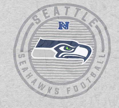 NFL Team Apparel Men's Grey Seattle Seahawks XL T-Shirt