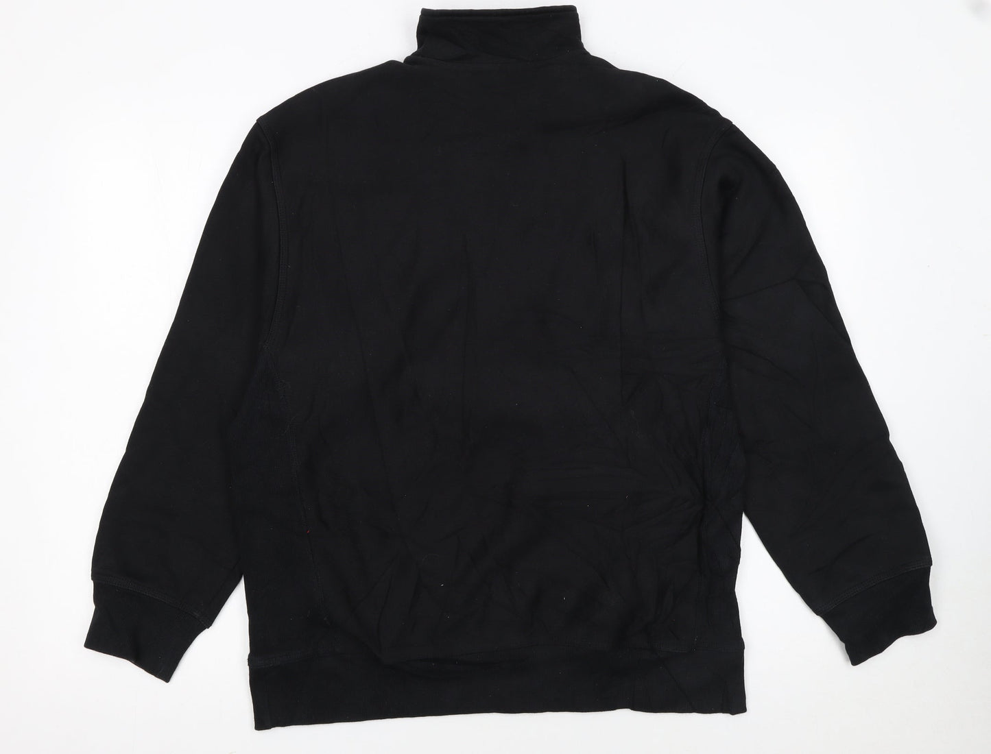 Carhartt Men’s Black 1/2 Zip Pullover Sweatshirt M Cotton Fleece
