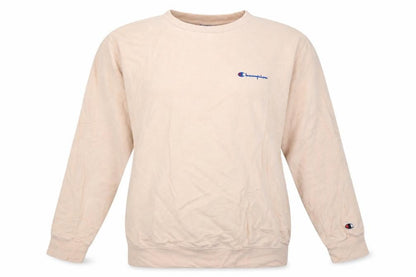 Champion Women Beige Long Sleeve Pullover Sweatshirt Size L