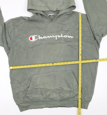 Champion Womens Green XXL Pullover Hoodie with Logo