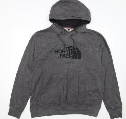 The North Face Men's Grey XL Pullover Hoodie with Logo