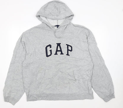 GAP Women’s Grey Hooded Pullover Hoodie M Casual Cotton Blend
