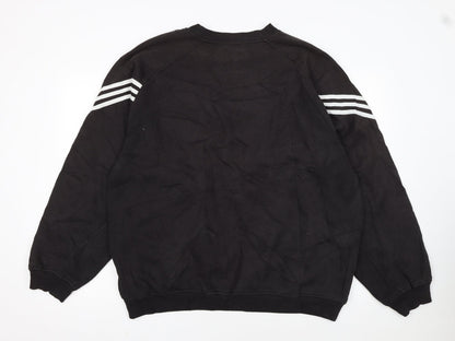 Adidas Men’s Black 2XL Pullover Crew Neck Sweatshirt