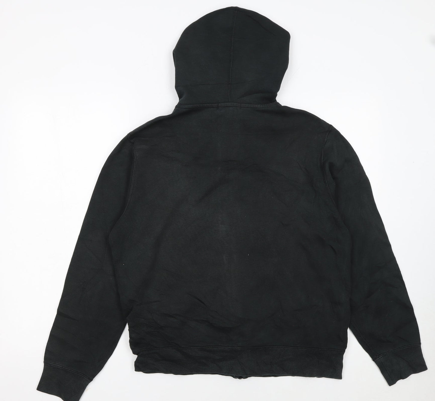 Polo Ralph Lauren Boys Black Full Zip Hoodie Size 18-20 Cotton Blend