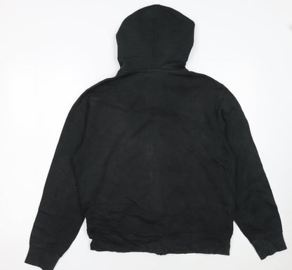 Polo Ralph Lauren Boys Black Full Zip Hoodie Size 18-20 Cotton Blend